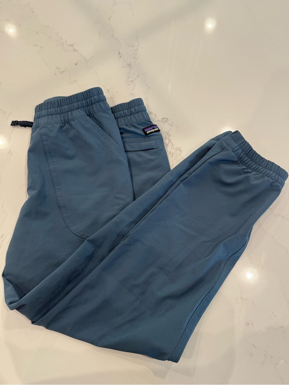 Never Worn! Patagonia Kids Blue Elastic-Waist Joggers
